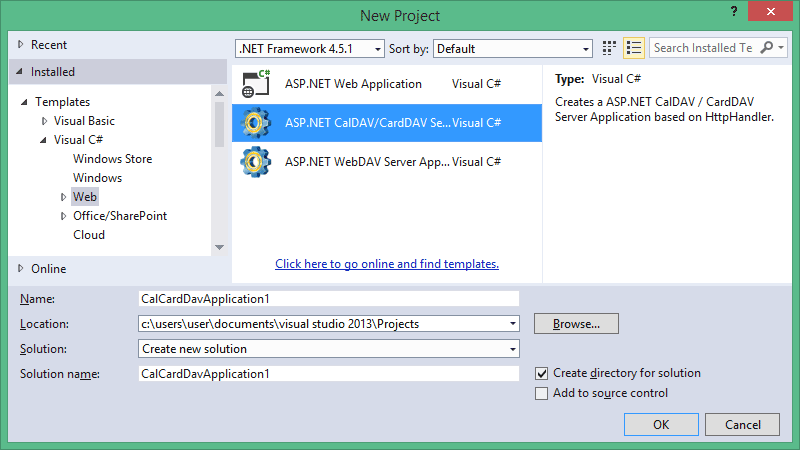 Creation of CalDAV/CardDAV Server Application