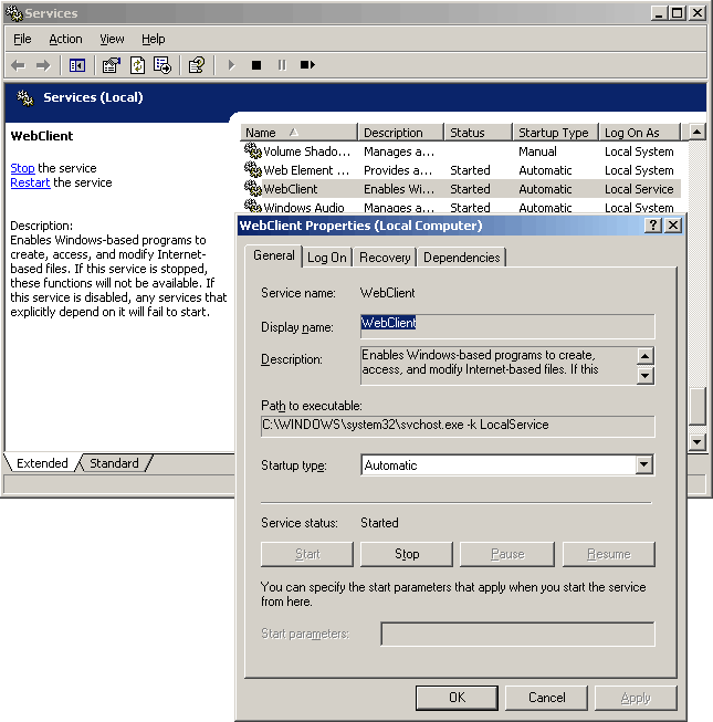 network windows xp and 7