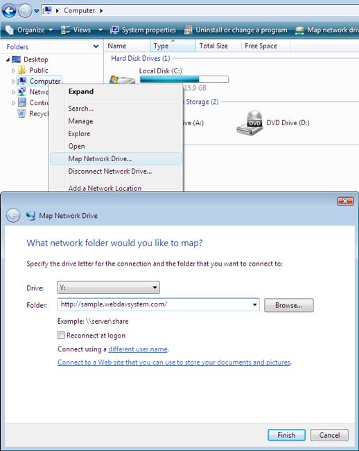 how to access network drive in windows xp