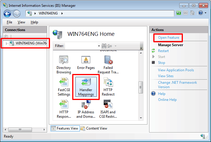 Go to Handler Mappings at root node