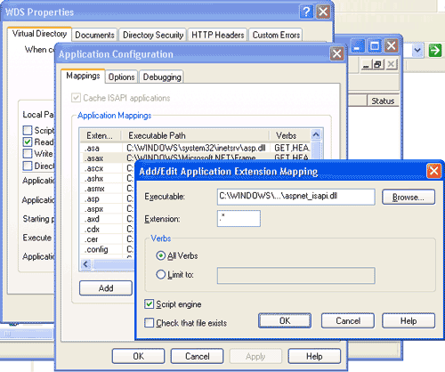 Type path to executable file and extension