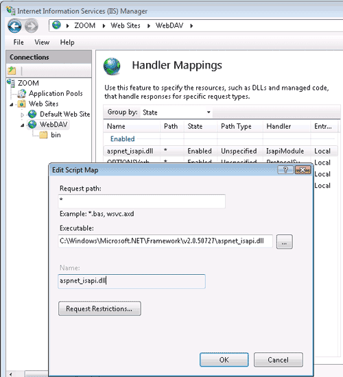 Type path to executable file