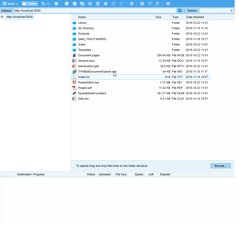 Ajax File Browser