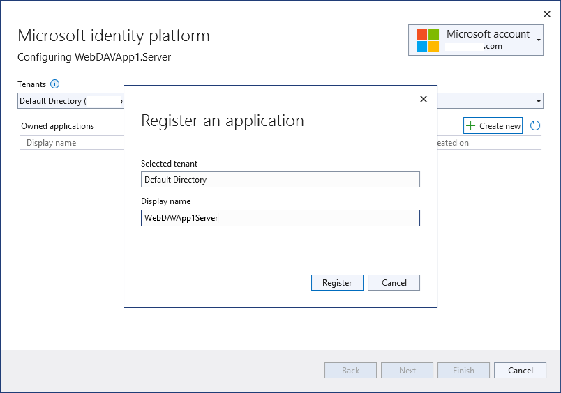 Register Microsoft Identity Platform Application